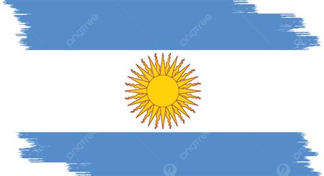 Bandera Argentina Vintage En Trazo De Pincel Png Bandera Argentina