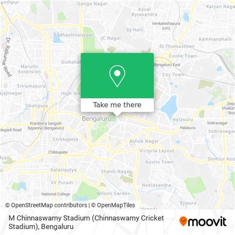 How to get to M Chinnaswamy Stadium (Chinnaswamy Cricket Stadium) in Richmond Town by bus or metro?