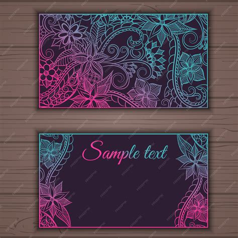 Kaart Template Design Premium Vector