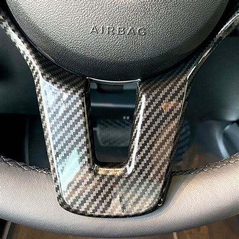 Car Carbon Fiber Steering Wheel Panel Cover Trim For Mercedes A B C E G