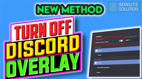 How To Turn Off Discord Overlay Turn Off Discord Overlay Steam