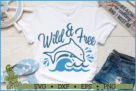 Wild And Free Dolphin Svg File Graphic By Crunchy Pickle · Creative Fabrica