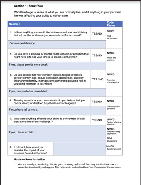 Nmc Template On Providing Context Nmcwatch