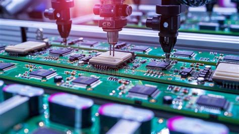 Precision Automated Circuit Board Assembly Stock Image Image Of Industrial Board 311851733