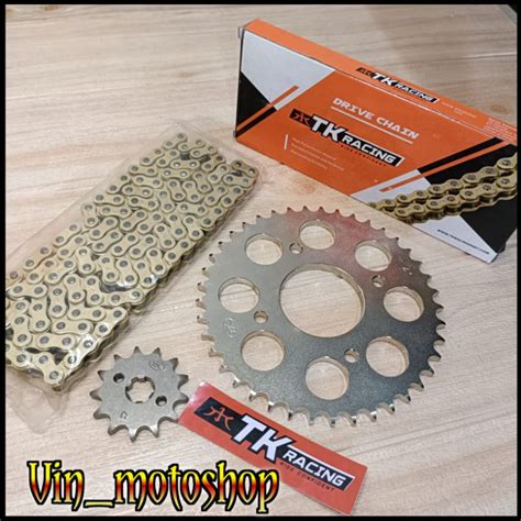 Jual Gear Gir Set TK Racing 428 Supra X 125 Fit New Revo Absolute