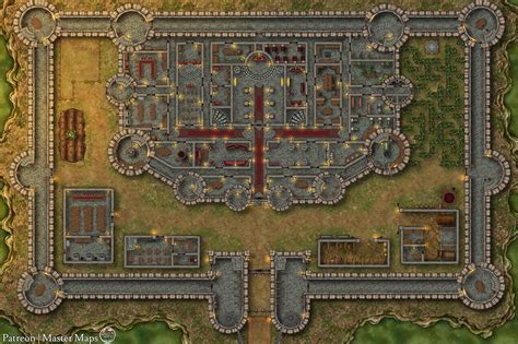 Crimson Castle 1st Floor 120x80 Rbattlemaps