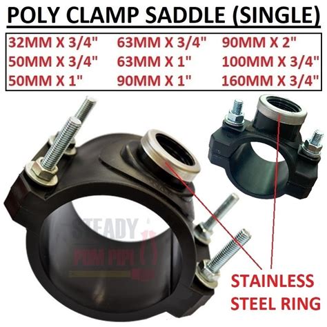 Hdpe Poly Clamp Saddle Mm Mm Reinforced Clamp Saddle Poly