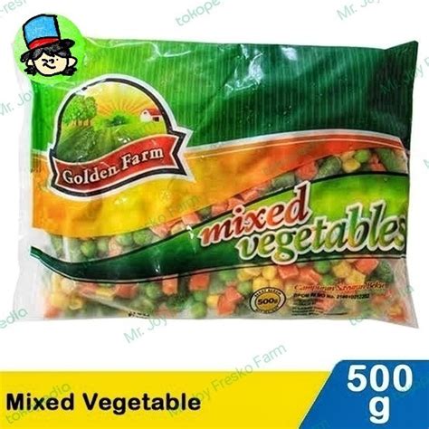 Jual Sayuran Campuran Beku Golden Farm Mixed Vegetables Gr Frozen