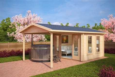 Summer House with Canopy Nora E 9m² 3x3m - Summerhouse24