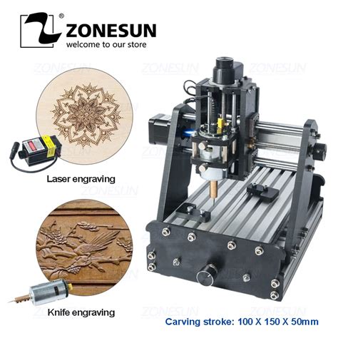 Zonesun 3 eixos mini diy cnc máquina de gravura pcb fresadora máquina