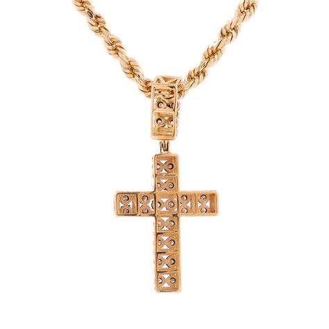 10k Gold 042ct Diamonds Fancy Mens Cross Pendant King Johnny Johnnys Custom Jewelry