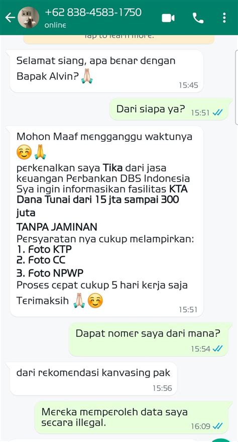 Alvin Lie On Twitter Nama Nomer Hp Kita Diperjualbelikan