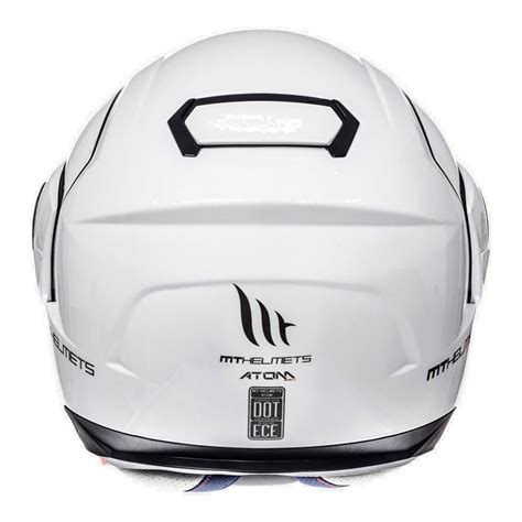 MT Helmets Capacete Modular Atom SV Solid Branco Motardinn