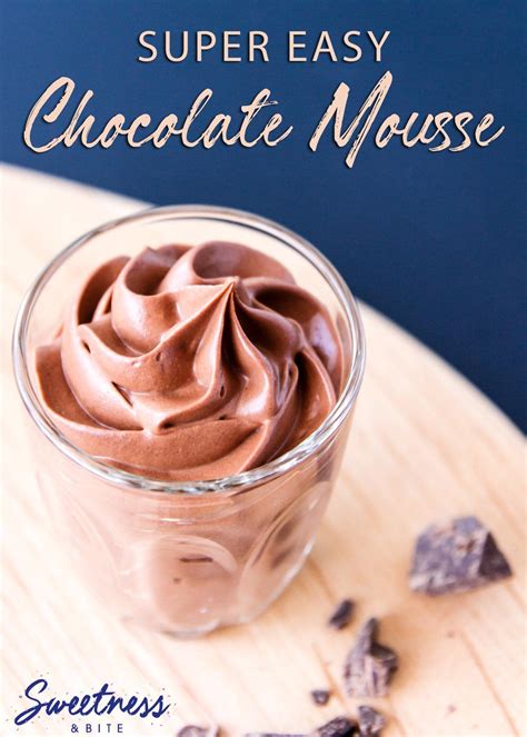 Easy Chocolate Mousse Simple Recipe No Eggs Sweetness And Bite