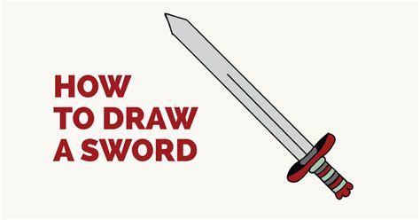 How To Draw A Sword Easy Drawing Guides