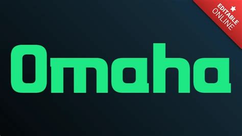 Omaha Logotipo Hulu Generador De Efectos De Texto