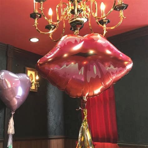 1pclot Red Big Mouth Foil Balloons Inflatable Helium Ballon Wedding