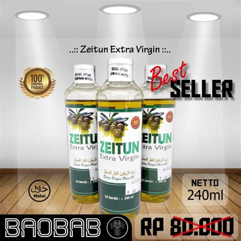 jual minyak extra virgin zeitun  buah zaitun asli  ml