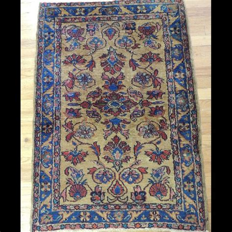 Lovely Small Antique Persian Lilihan Oriental Area Rug X Jk