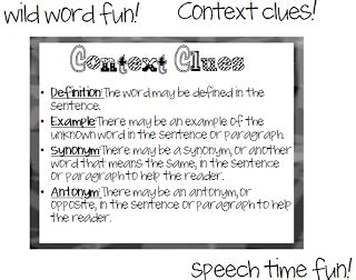 Wild Word Fun Context Clues Speech Time Fun Speech And Language