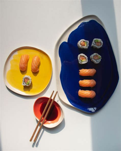 Sushi Tray Set In 2023 Sushi Plate Set Pottery Serving Tray Set