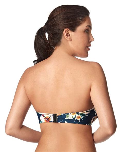 Top bikini bandó con copa y aro tropical Bikini Bikini