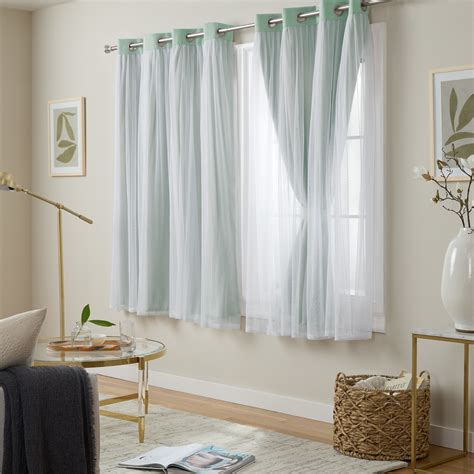 Exclusive Home Curtains Catarina Layered Solid Room Darkening Blackout