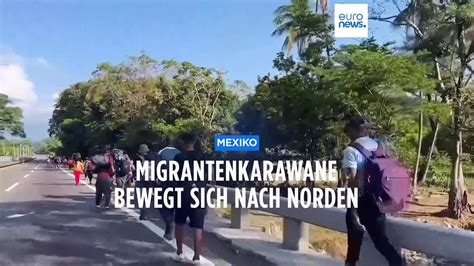 Rund 6000 Migranten Karawane Auf Dem Weg Zur US Grenze Video Dailymotion