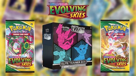 Pokémon TCG Sword and Shield Evolving Skies ETB and Booster Box