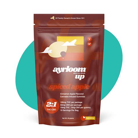 Ayrloom Spiced Apple 21 Edible 10 Pack 100mg Flynnstoned Cannabis