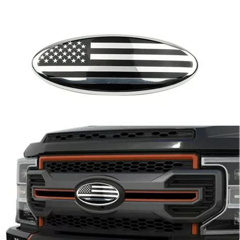 9and Front Grille Oval Us Flag Emblem Badge Decal Fit For Ford F150 F250