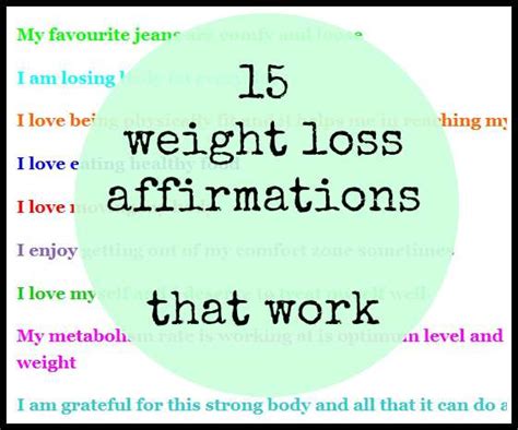 15 Weight Loss Affirmations That Work