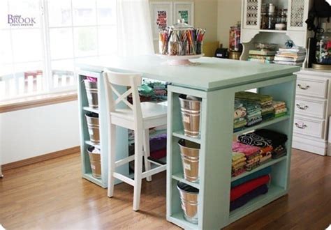 Best of PB #6: Counter Height Craft Room Table - KnockOffDecor.com