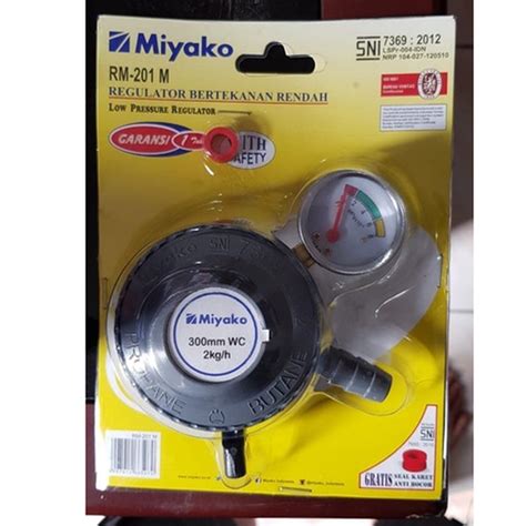 Jual MIYAKO RM 201 M Regulator Gas Tekanan Rendah Meter Garansi