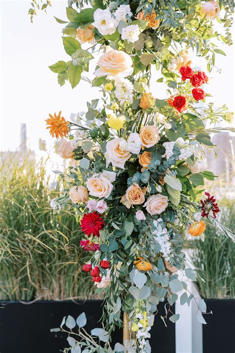 Katie And Ryan Wedding Ceremony Structure Decor Detail Tribeca