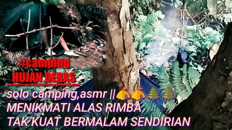 Camping Di Sore Hari Dengan Nuansa Alami Sejuk Diatas Aliran Sungai