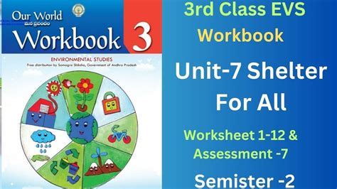 3rd Class EVS Workbook Our World Sem 2 Unit 7 Shelter For All