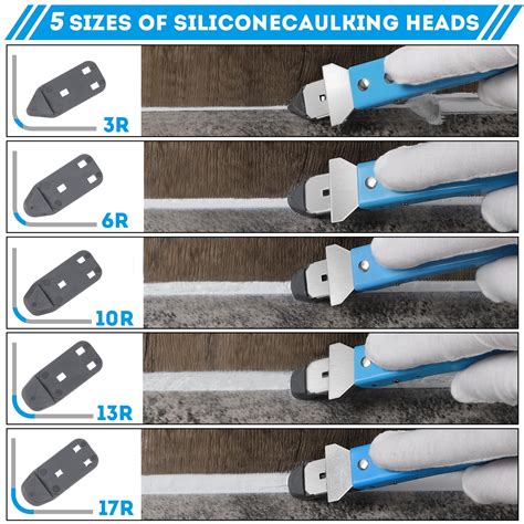 Stainless Steel Caulk Tool4 In 1 Silicone Caulking Tool