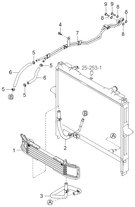 E Genuine Kia Oil Cooler Automatic Transmission