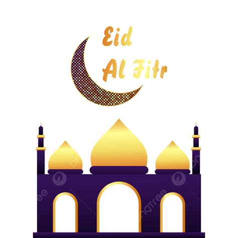 รูปeid Al Fitr ออกแบบด้วย Moon And Mosque Vector Png ภาพ Eid Mubarak