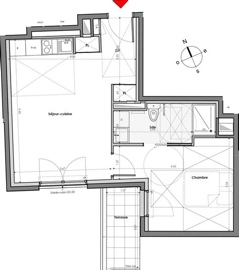 Plan Appartement T2 De 41 37 M² Neuf Résidence « Les Senioriales De