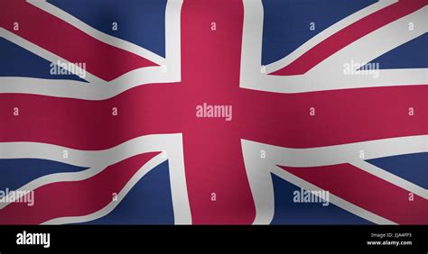 Image of national flag of uk waving Stock Photo - Alamy