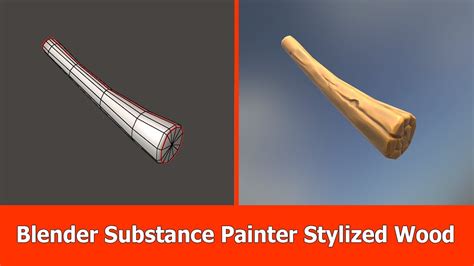 Blender To Substance Painter Stylized Wood Tutorials Tips And