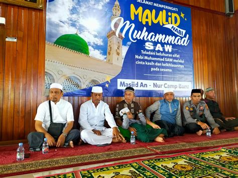 Personel Polsek Jempang Ikut Hadir Dalam Rangka Menyambut Maulid Nabi