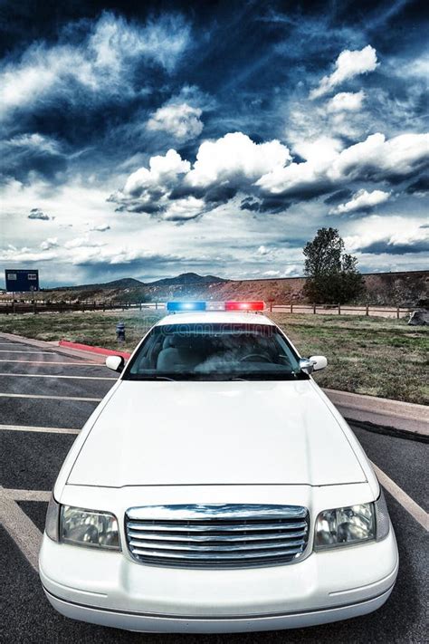 Cop Car Stock Photo Image Of North Lights Driver Path 29849712