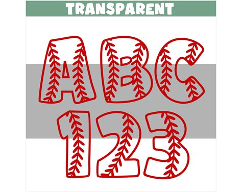 Baseball Font With Stitches Ttf Svg Png Baseball Font Ttf Baseball