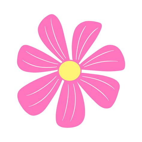 how to draw a pink flower