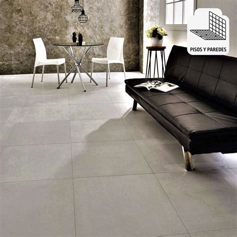 Porcelanato Cemento Natural Gris R Stico X Cm Sodimac Per