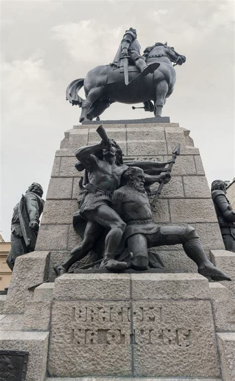 Grunwald Monument In Matejki Square Krakow Poland Editorial Stock