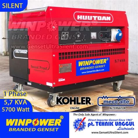 Genset Kohler 6 KVA Silent Mecc Alte 5000 Watt HK7500SP Jual Genset